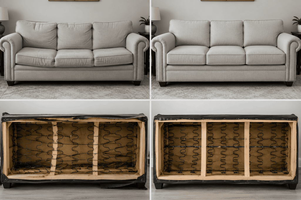 broken_sofa_springs_and_sagging_seat_repair_phoenix_arizona